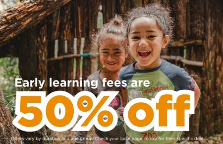 Enrol your child and receive 50% off fees